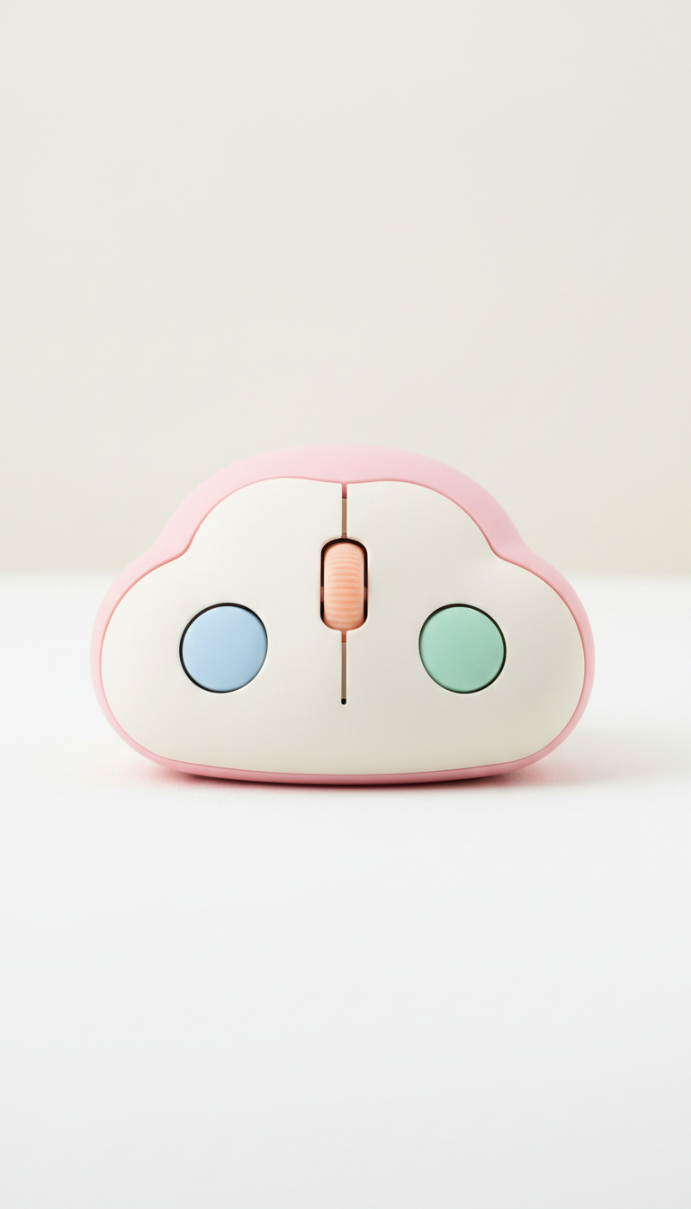 Kawaii Cloud-Shaped Wireless Mouse